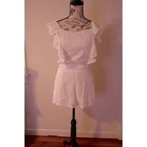 Eyelet Romper